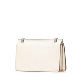 グッチ バンブー ショルダーバッグ 370817 ホワイト グレー レザー レディース GUCCI 【中古】